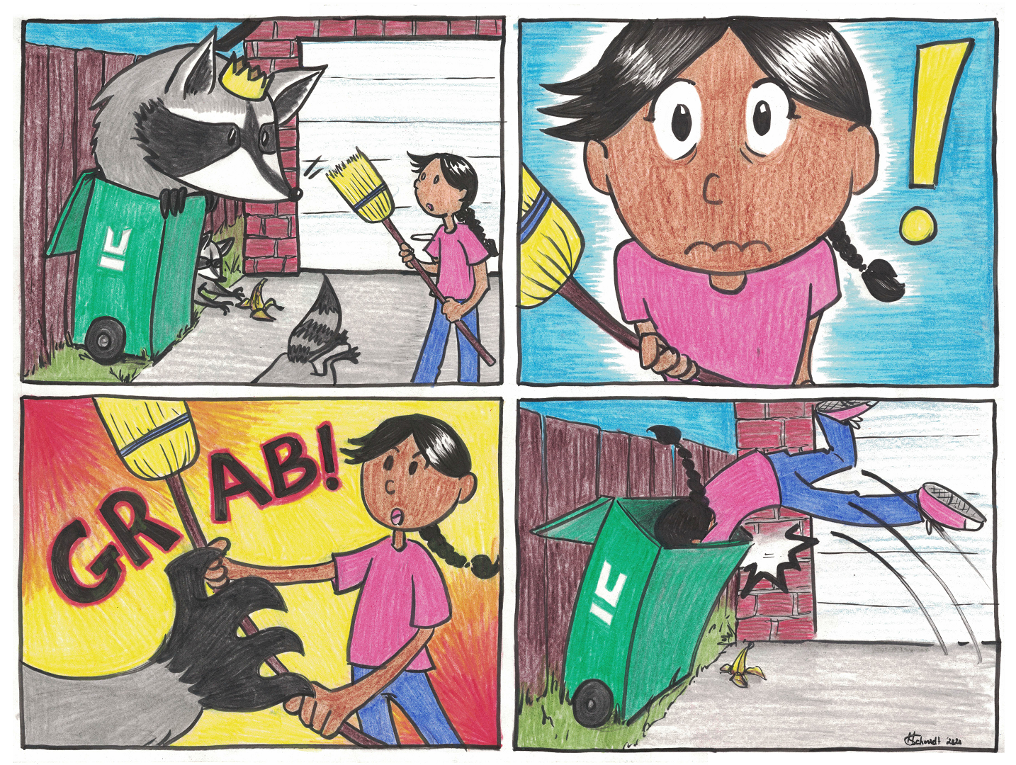 A four panel comic.