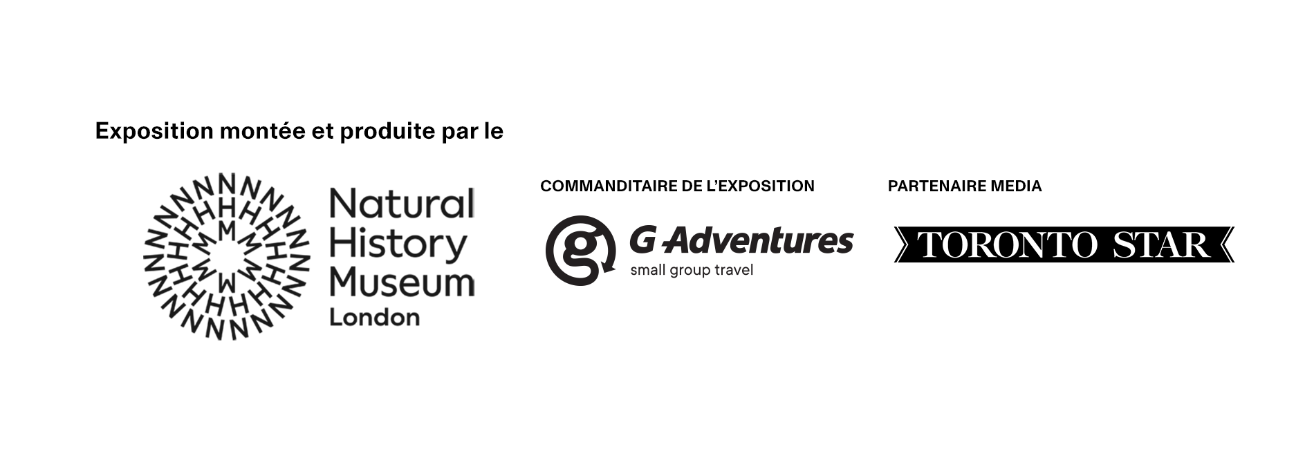 Musée d'histoire naturelle de Londres, G Adventures et Toronto Star