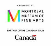 ORGANIZED BY MONTREAL MUSEUM OF FINE ARTS PARTNER OF THE CANADIAN TOUR Canada with a small Canadian flag beneath