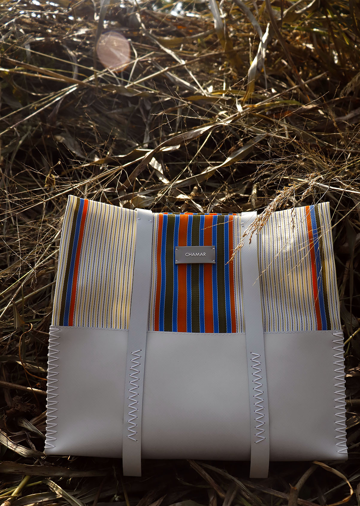 Multi-coloured handbag, from Breaking Boundaries and Subverting Stereotypes