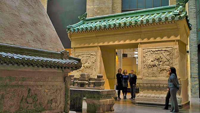 Ming Tomb, ROM's Gallery of Chinese Architecture, Generations of ROM visitors have known it simply as "the Ming Tomb". Recent research has revealed that this tomb, with its large domed burial mound, at one time contained the remains of legendary Chinese general Zu Dashou (ca. 1565-1656).