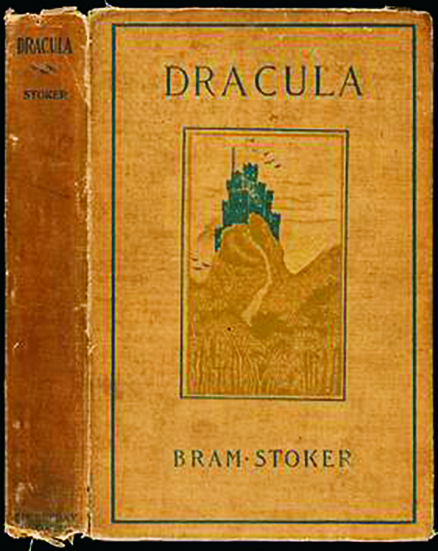 Couverture du livre Dracula, édition 1897.