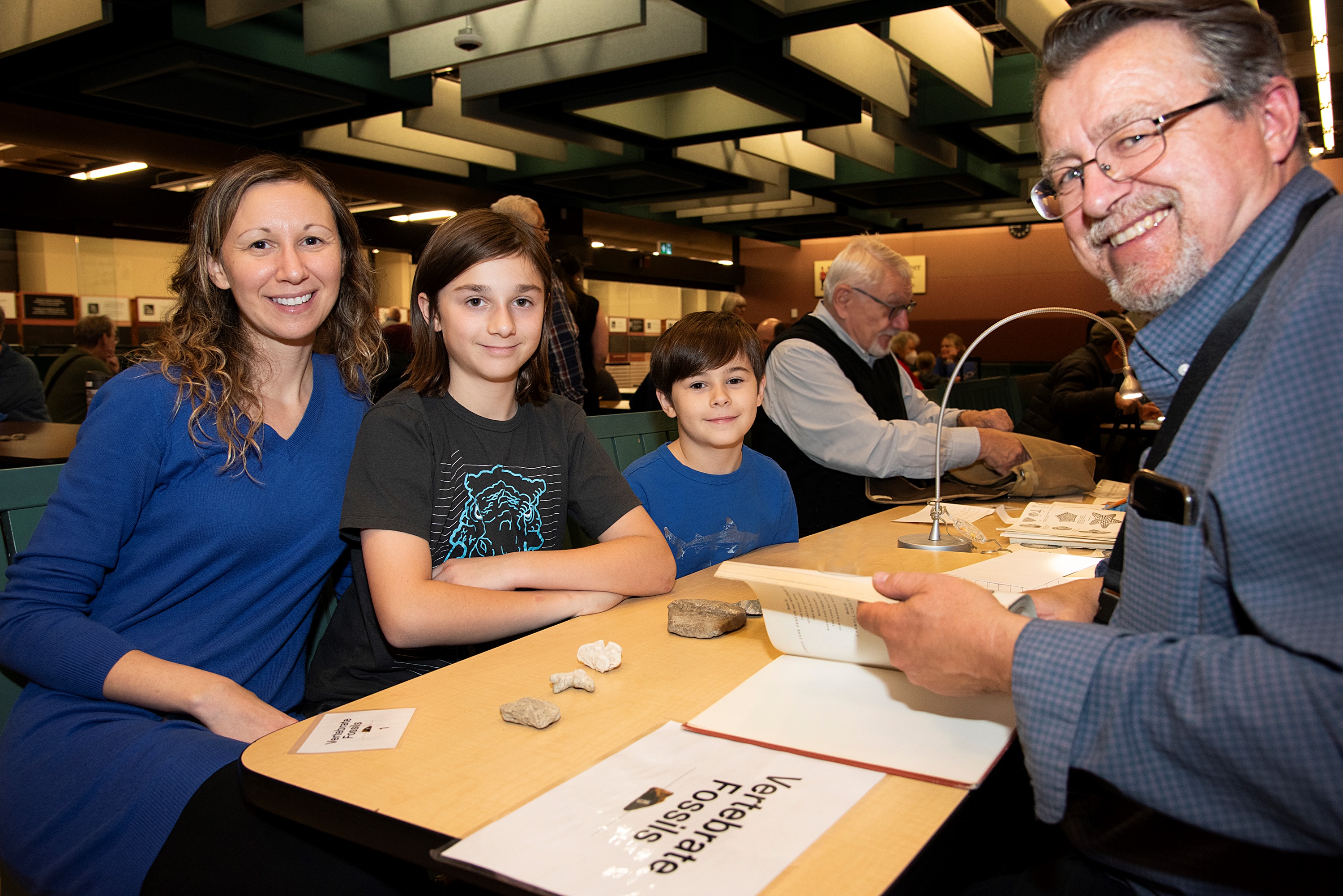 Visitors bring found objects to ROM for identification.
