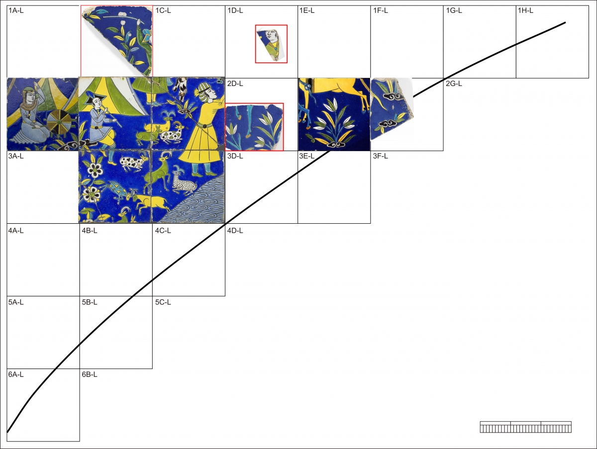 Map of the Royal Ontario Museum highlighting the James and Louise Temerty Galleries of the Age of Dinosaurs.