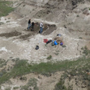 Preparing the site for excavation in the summer of 2013. Credit: David Evans