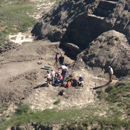 Wendiceratops bonebed quarry during excavations in the summer of 2014. Credit: David Evans