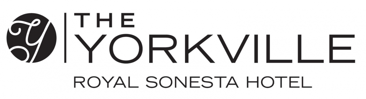 The Yorkville Royal Sonesta Hotel logo with stylized black text and a circular emblem containing a stylized "Y".