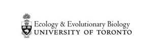 Ecology & Evolutionary Biology University of Toronto logo with black text and a shield emblem.