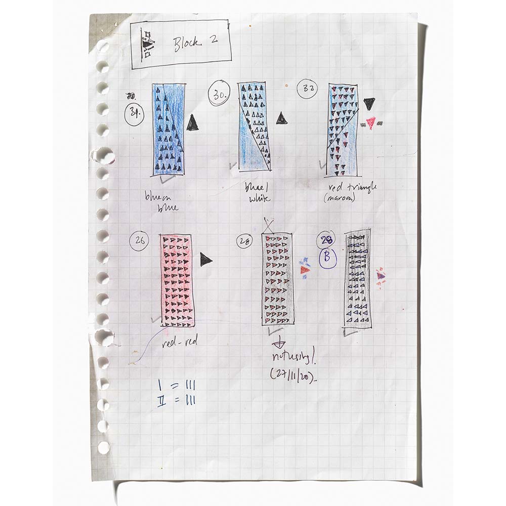Une page du carnet de Swapnaa Tamhane