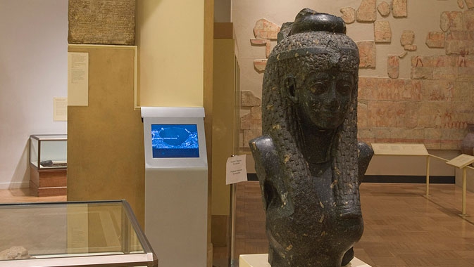This granite bust of Cleopatra was collected by the ROM's first director in the early 20th century… but it wasn't formally identified as depicting Cleopatra until 2001.