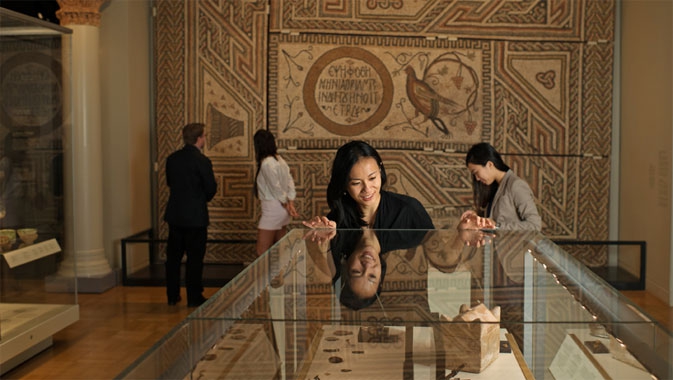 The ROM's Joey and Toby Tanenbaum Gallery showcase over 200 artifacts including jewelry, floor mosaics and figurines. Exceptional objects in the gallery illustrate the interwoven influences from many different cultures and highlight the continuing legacy of Byzantium.