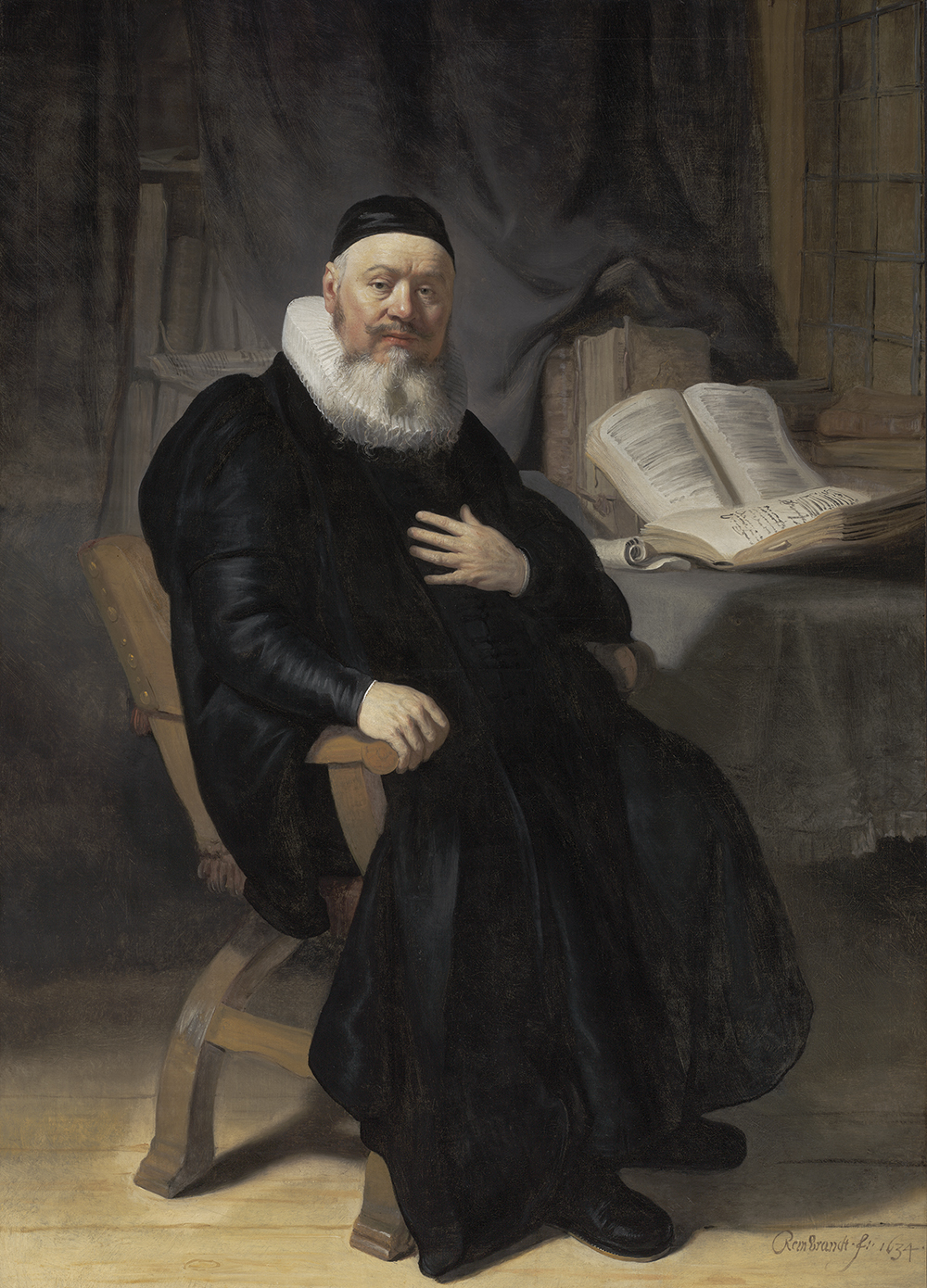 Rembrandt van Rijn, Révérend Johannes Elison, 1634. 