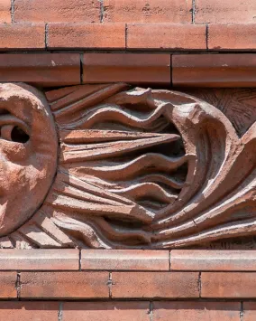detail of building bas-relief