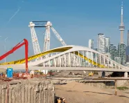 Image of the City of Toronto Port Lands project.  Photo courtesy V. Ingelvics, R. Walker.
