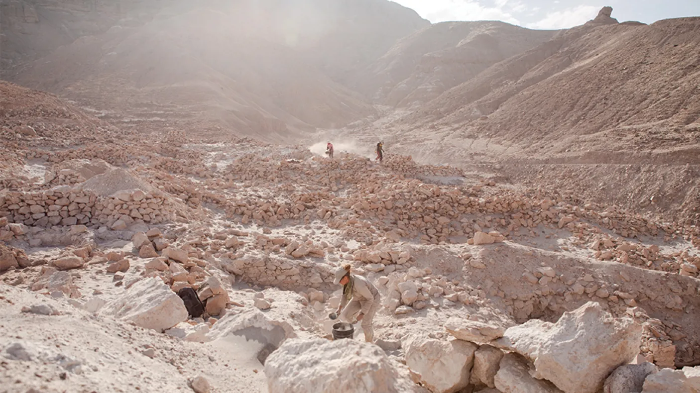 Excavation de Quilcapampa dans la vallée de Sihuas, au sud du Pérou. Photographie de Lisa Milosavljevic.