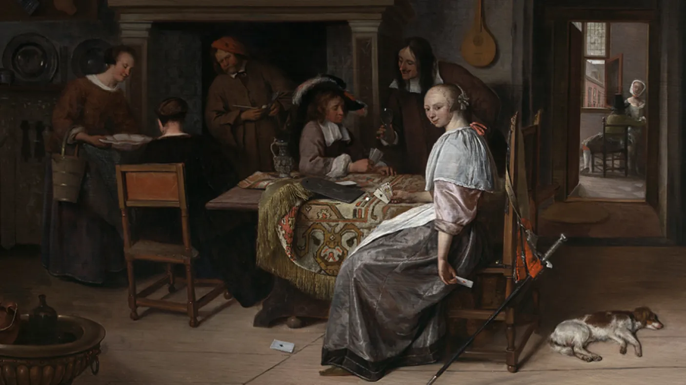 Jan Steen, An Elegant Company Cartes à jouer