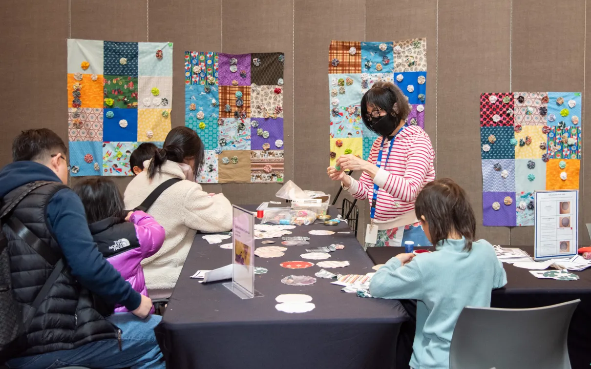 Atelier de matelassage Yo-Yo, ROM March Break 2024. ROM.