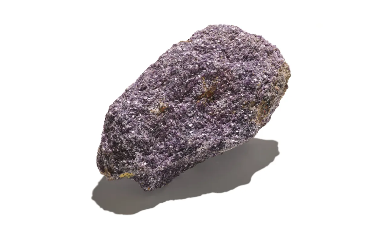 Lithium (in lepidolite from Silver Leaf Mine), Manitoba, Canada. Image ©ROM.