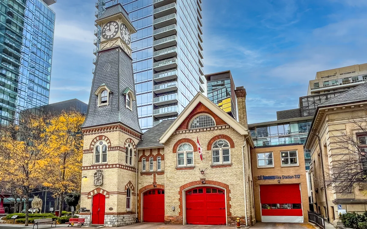 Front Entrance to Firehall in Yorkville