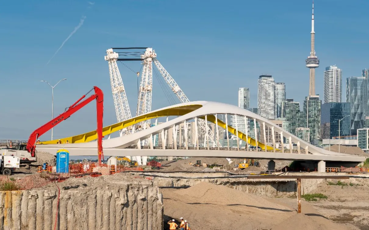 Image of the City of Toronto Port Lands project.  Photo courtesy V. Ingelvics, R. Walker.
