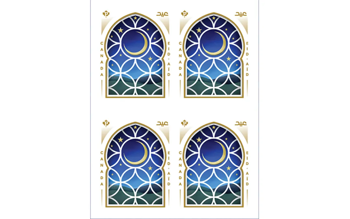Livret de quatre timbres.