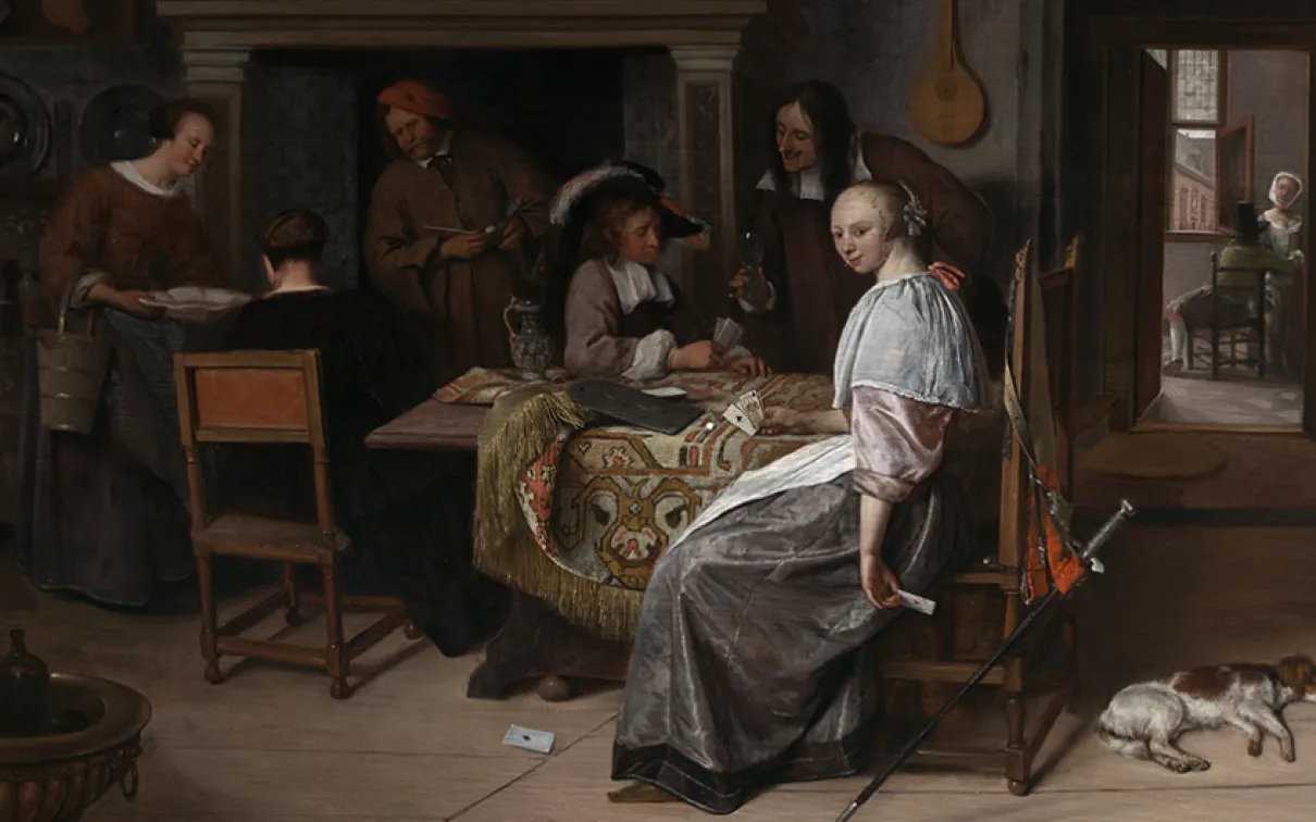 Jan Steen, An Elegant Company Cartes à jouer