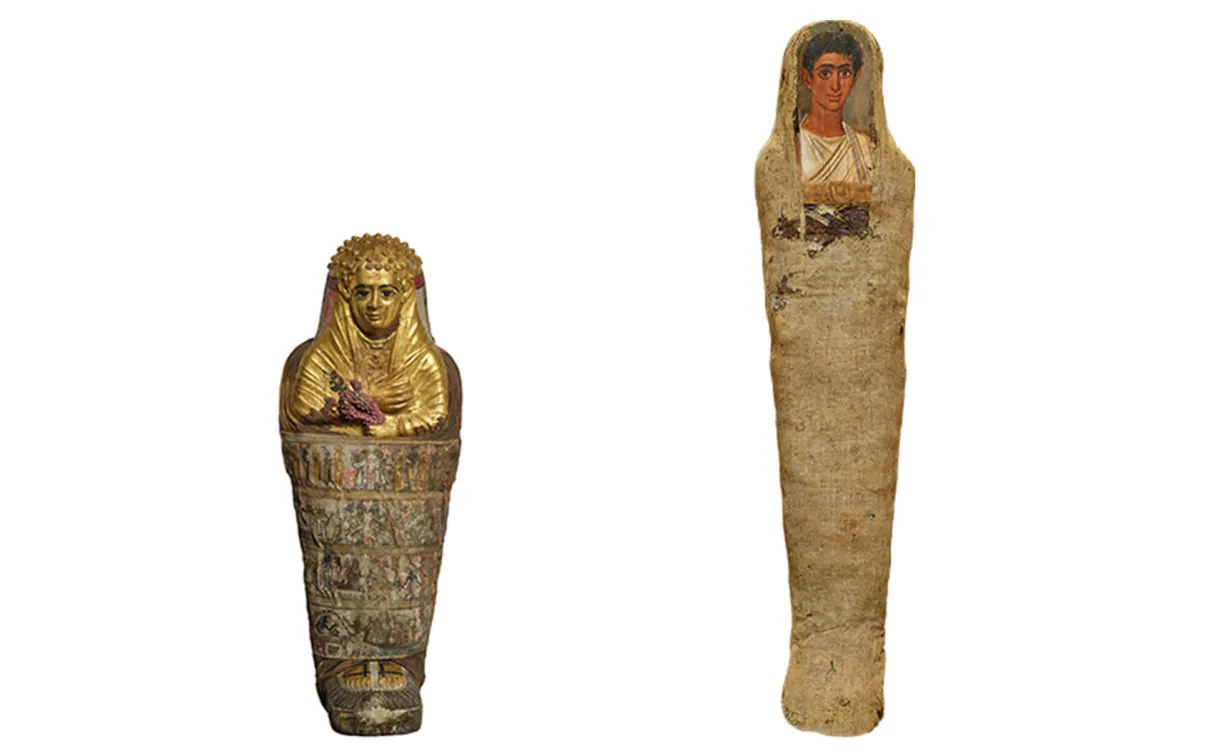 Momie d'un jeune garçon et d'un jeune homme
