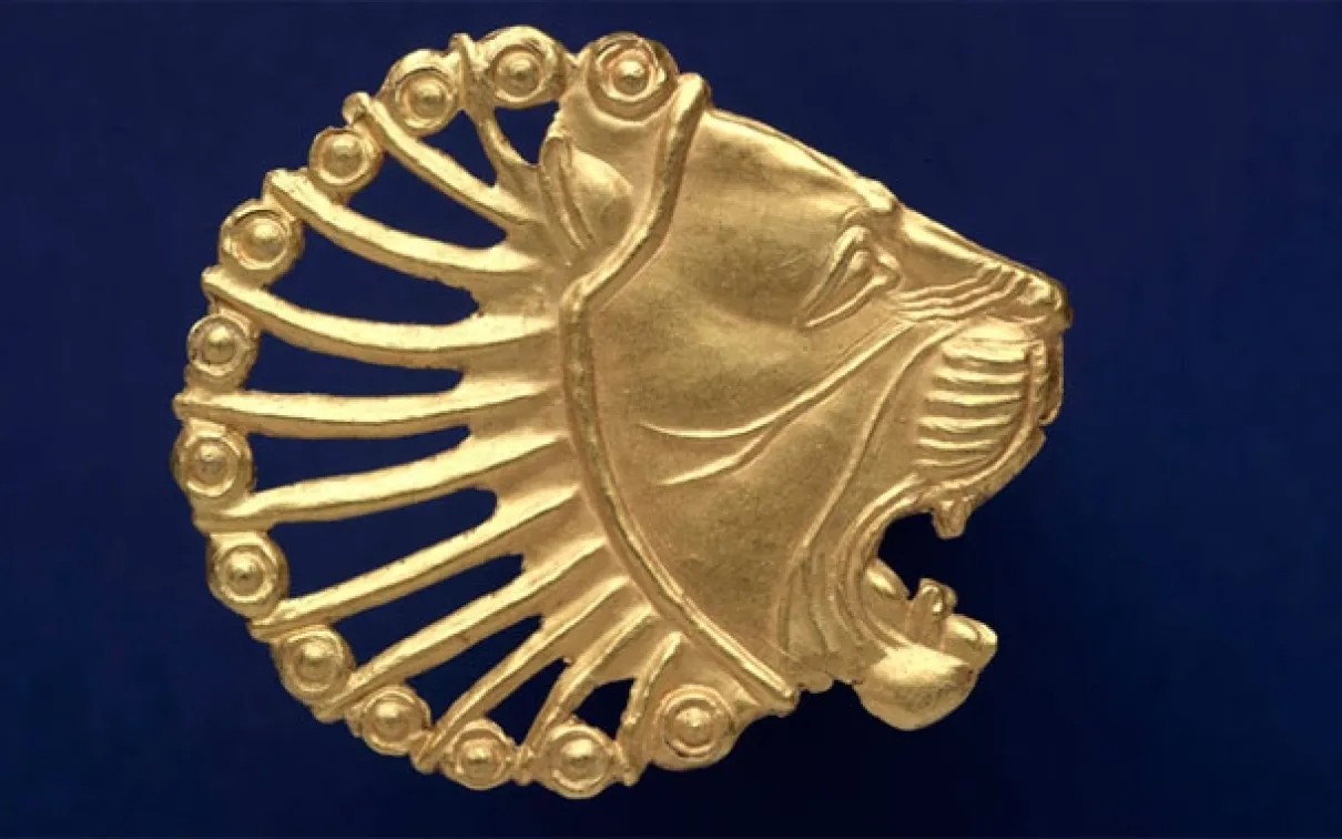 The ROM's Wirth Gallery of the Middle East. The strength and majesty of the now-extinct Asian lion were attributes associated with the region's royalty, and combat with a lion gave a king great prestige. Many objects in the gallery invite visitors to explore the different ways the lion motif was represented in Mesopotamian culture.