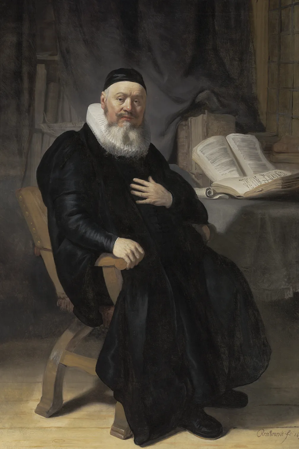 Rembrandt van Rijn, Révérend Johannes Elison, 1634. 