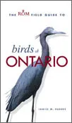 The ROM field guide to birds of Ontario with an illustration of a heron.