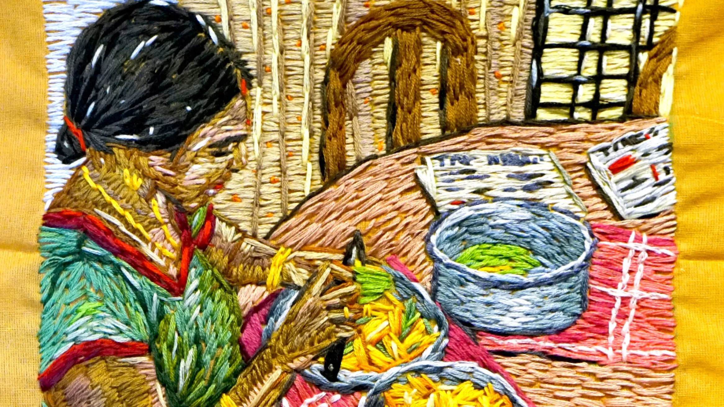 Mundu textile from Kerala.