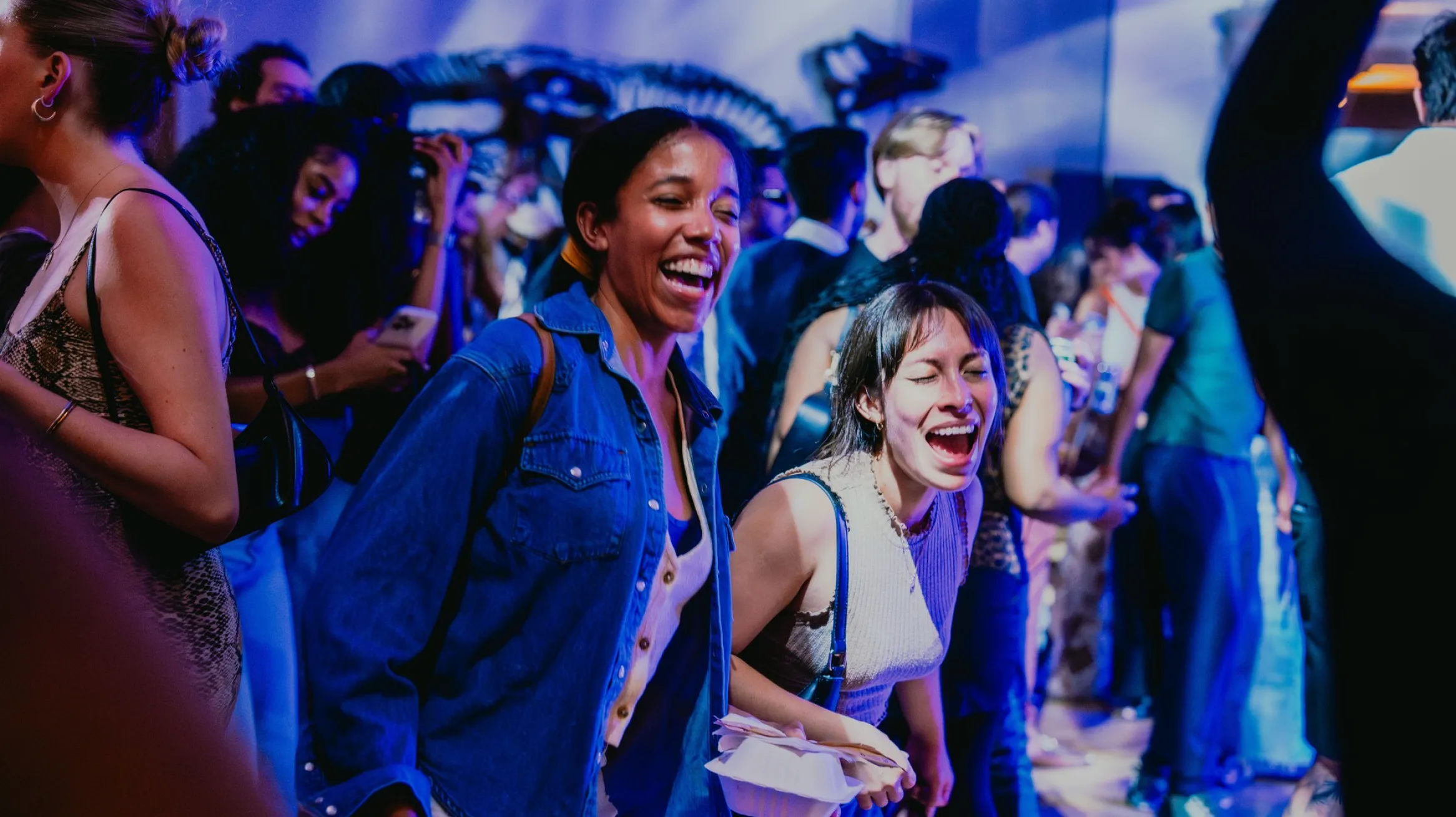 image of two women having fun at Rom after Dark