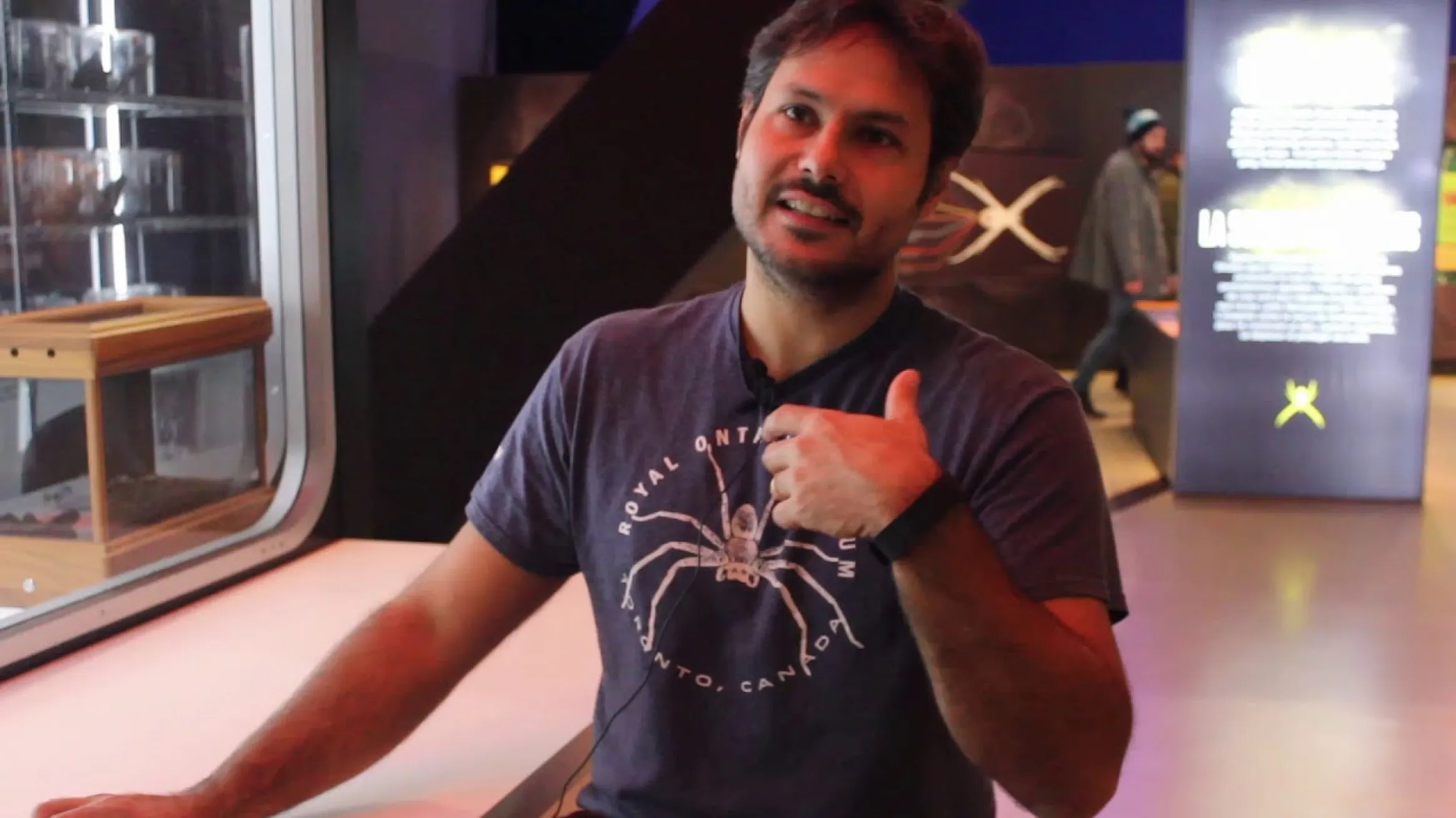 L'entomologiste Mateus Pepinelli explique comment extraire le venin d'une araignée.