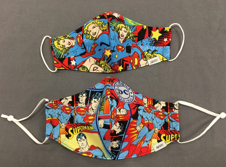 Masques de Supergirl et Superman par JonnyMask de Toronto.